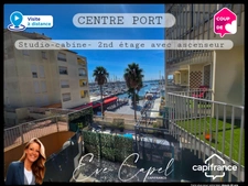 Appartement à vendre 1 pièces LE CAP D'AGDE (34), STUDIO Cabine Meublé, Centre Port, vue Mer dans résidence avec Piscine