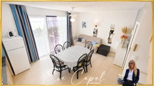 Maison à vendre 3 pièces LE CAP D'AGDE (34), Pavillon 2 chambres, secteur Rochelongue, dans résidence avec piscine et parking privatif 