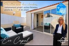 Maison à vendre 3 pièces LE CAP D'AGDE (34), Maison avec 2 Chambres + Mezzanine et PARKING PRIVATIF 
