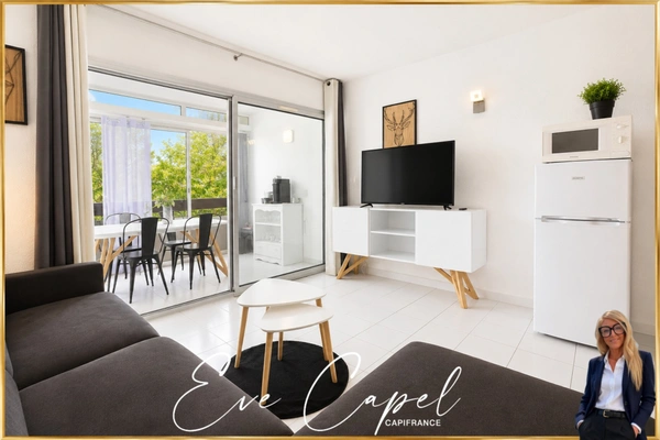 Appartement à vendre 2 pièces LE CAP D'AGDE (34), appartement avec 1 chambre, loggia fermée, avec parking privatif, ascenseur et piscine 