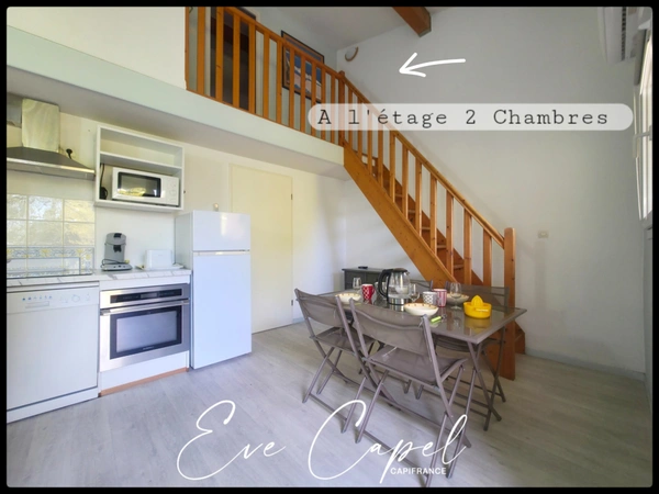 Appartement à vendre 3 pièces LE CAP D'AGDE (34), DUPLEX T3 - 400 m des plages - Vendu Meublé - dans résidence avec Piscine & Ascenseur