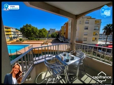 Appartement à vendre 1 pièces LE CAP D'AGDE (34), STUDIO Cabine Meublé, Centre Port, vue Mer dans résidence avec Piscine