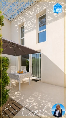 Maison à vendre 3 pièces LE CAP D'AGDE (34), Pavillon 2 chambres, secteur Rochelongue, dans résidence avec piscine et parking privatif 