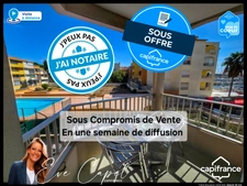 Appartement à vendre 1 pièces LE CAP D'AGDE (34), STUDIO Cabine, Centre Port, vue Mer dans résidence avec Piscine