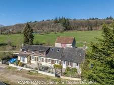 Maison à vendre 6 pièces JUVIGNY SOUS ANDAINE (61) maison 3 chambres sur 1,13 hectare.