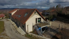 Dpt Ain (01), à vendre ORDONNAZ magnifique appartement T4 de 72 m² avec terrain privatif de 141 m²