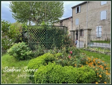 For sale ALZONNE 8-room house on approximately 299 m², attic, garage and interior courtyard. 