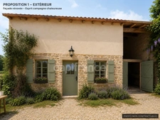 PROCHE CENTRE VILLE, GRANGE de 80M² SUR DEUX NIVEAUX A REHABILITER ENTIEREMENT, TERRAIN ATTENANT DE 265 M², GARAGE