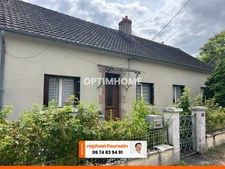 Maison à vendre 4 pièces LUSSAC LES EGLISES (87) sur grand jardin clos de 1954m2 proche ruisseau.