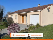 Charmante maison de plain-pied 80m2 sur 616m2