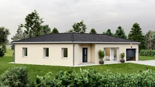 Maison de plain-pied de110m2 avec 3 chambres sur 1772m2 de terrain.