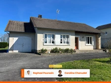 Maison de plain-pied située à Chateauponsac (87290), implantée sur un terrain de 2180m² clos. 