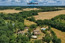 Propriete à vendre 6 pièces PAULHIAC (47) propriété de 265m2 comprenant maison, moulin et dépendances