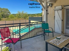 Maison en pierre à vendre 6 pièces FUMEL (47) de 120m2 environ avec piscine et garage.