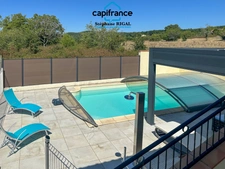 Maison en pierre à vendre 6 pièces FUMEL (47) de 120m2 environ avec piscine et garage.