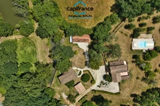 Propriete à vendre 6 pièces PAULHIAC (47) propriété de 265m2 comprenant maison, moulin et dépendances