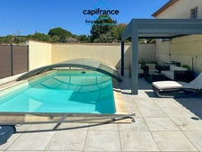 Maison en pierre à vendre 6 pièces FUMEL (47) de 120m2 environ avec piscine et garage.