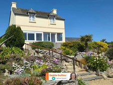 Ile de Batz : Maison pleine vue mer - Garage - Cave et Parcelle constructible