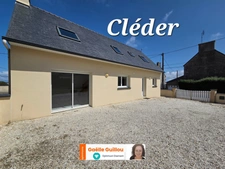 CLEDER : Maison traditionnelle de 108m² - vie de plain pied - Garage et jardin clos.(Hangar en option)