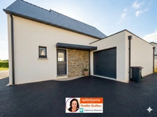 SANTEC : Maison contemporaine de 6 pièces + garage - 131m² - Vie de plain pied 