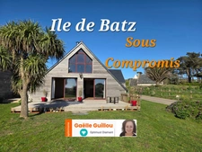 Ile de Batz : bien d'exception plain pied de 110m² - Accès et vue sur mer