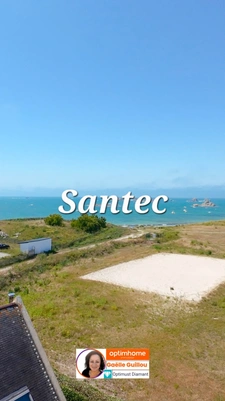 SANTEC : Coup de coeur de 110m² charme des années 50 vue mer et jardin clos