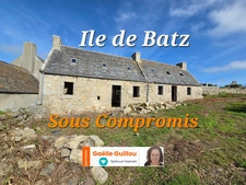 ILE DE BATZ : Longère de 75m² à rénover fort potentiel
