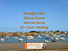 ROSCOFF : appartement en rez-de-chaussée T2 hyper centre + parking