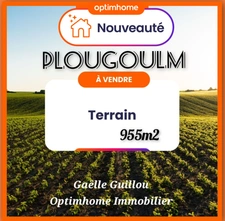 PLOUGOULM : TERRAIN CONSTRUCTIBLE DE 955m² vue dégagée