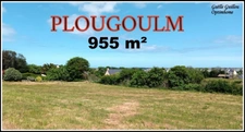 PLOUGOULM : TERRAIN CONSTRUCTIBLE DE 955m² vue dégagée
