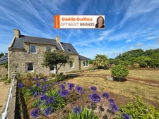 Entre Roscoff et Cléder - Vue panoramique sur l'Ile de Batz- maison 6 pièces - dépendances