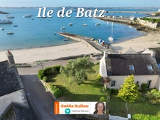 Ile de Batz : Maison de 4 pièces - 3 chambres - pleine vue mer accès direct à la plage