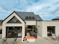 SANTEC : Maison contemporaine de 6 pièces + garage - 131m² - Vie de plain pied 