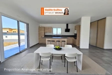 Cléder : Maison neuve plain pied de 5 pièces - 112m² - Terrain de 620m² 