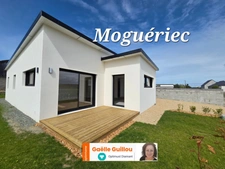 Moguériec - SIBIRIL : Maison plain pied de 102m² - 3 chambres - Garage - Jardin et Stationnement.