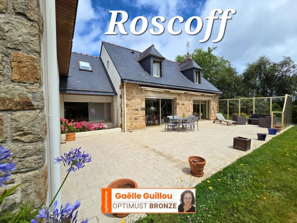 Exclusivité ROSCOFF : Maison bourgeoise de 194m² - 6 pièces - terrain de 2200m²