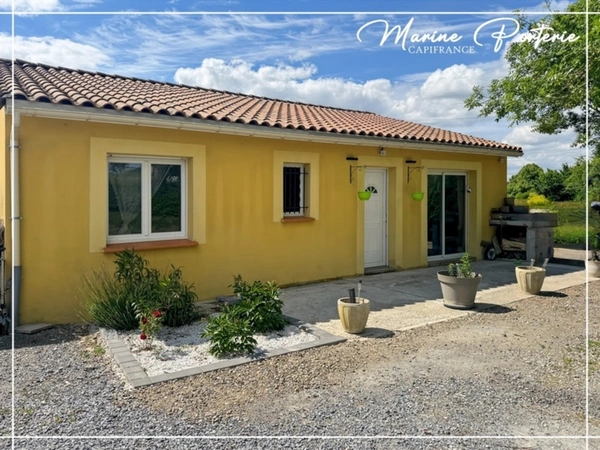 Maison récente de plain-pied avec jardin à proximité de Vic-Fezensac