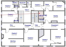 Bâtisse de caractère à colombages – 420 m² – terrain 1 350 m² – cœur de bastide MASSEUBE
