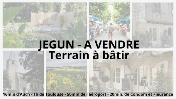 Terrain à vendre  JEGUN (32)