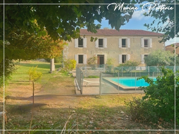 Dpt Gers (32), à vendre CASTERA VERDUZAN JEGUN maison P4 de 200 m² - Terrain de 4 319,00 m² 