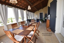 BARJAC – A 210 m2 property including a 70 m2 apartment with panoramic views of the Cévennes mountains, a short walk from the heart of the village