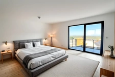 Département du Finistère (29) - À vendre : Crozon, centre-ville - Appartement penthouse T6 de 183 m² habitable avec vue panoramique sue la baie de Morgat - 4 terrasses - Garage.