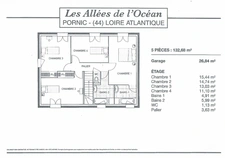  PORNIC (44) Maison à vendre 5 pièces de 132 m² habitable - Gargare - Terrain de 600 m²