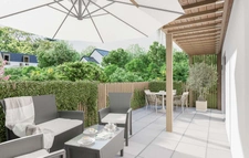LOCRONAN (29) – Maison T4 à vendre 70 m² habitables – 90 m² utiles – Garage – Terrasse – Jardin.