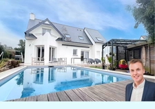 ERGUE-GABERIC – Maison T6 de 126 m² habitable et 154 m² utile – Terrain de 763 m² – Garage – Piscine