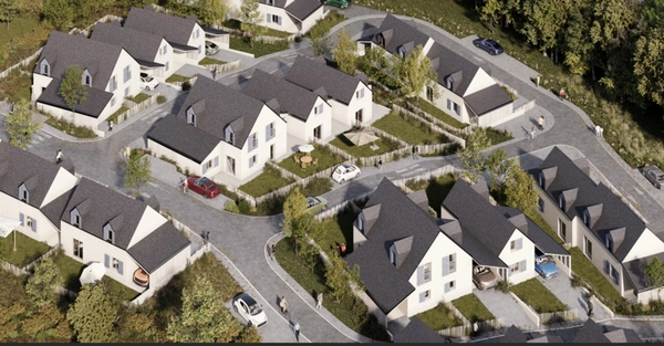 LOCRONAN (29) – Maison T4 à vendre 76 m² habitables – 95 m² utiles – Garage – Terrasse – Jardin.