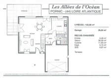 PORNIC (44) Maison à vendre 5 pièces de 132 m² habitable - Gargare - Terrain de 600 m²