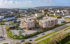 Dpt Finistère (29), à vendre CROZON, appartement T4 situé au dernier de 87,33 m² habitable - Terrasse - Parking - Garage.