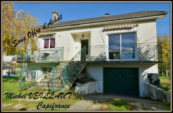 Maison à vendre 5 pièces DORNES (58), 3 chambres, terrain 757 m², pompe à chaleur, poêle à granulés