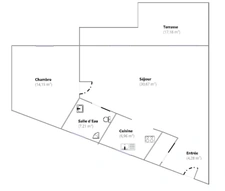 Appartement à vendre 2 pièces BORMES LES MIMOSAS (83), plain pied, PMR, Vue dégagée, PKG + GARAGE